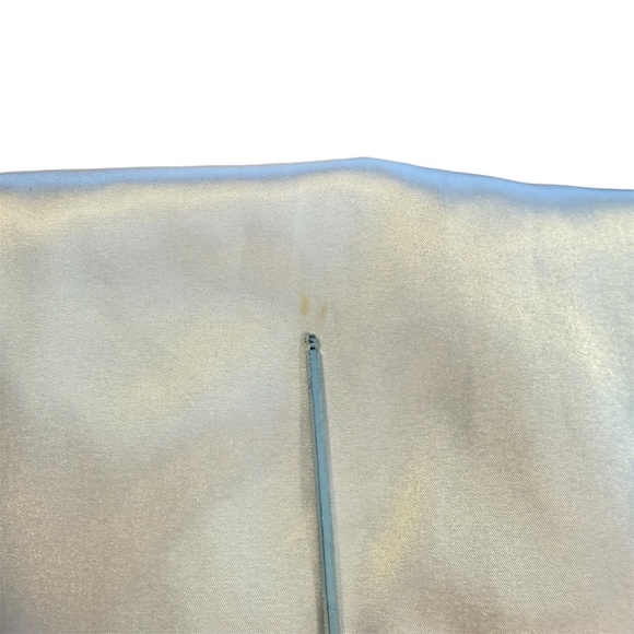 Pilar Rubio white W/Ivory Lace Evening Gown Floral Overlay Formal Maxi Dress 4 - Picture 9 of 11